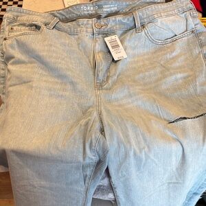 Torrid Mid-Rise Light Blue Jeans